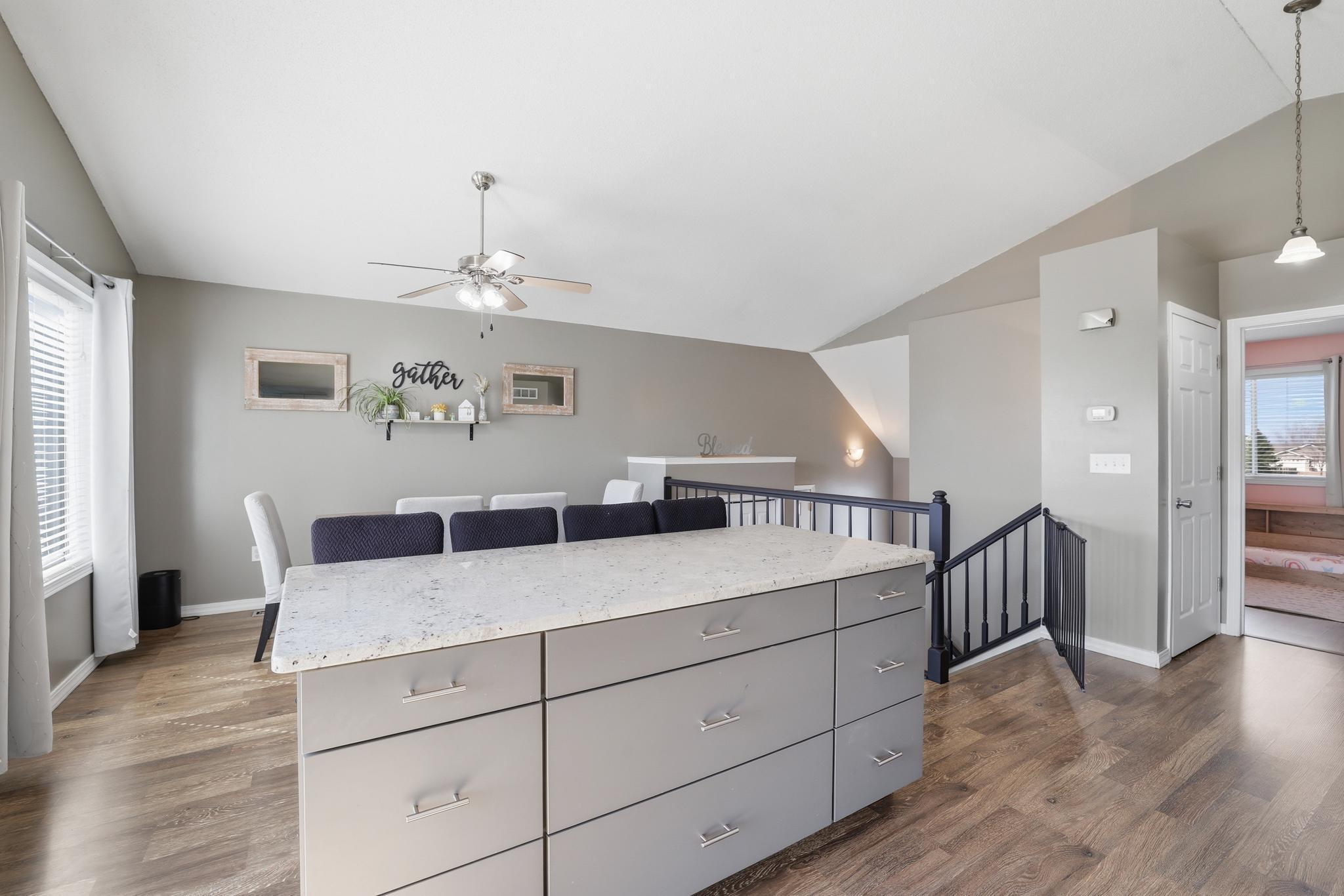 View into the dining room