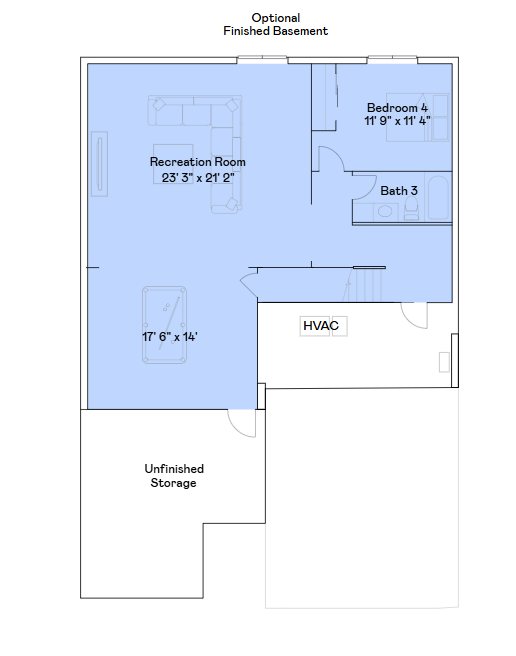 Basement floorplan.