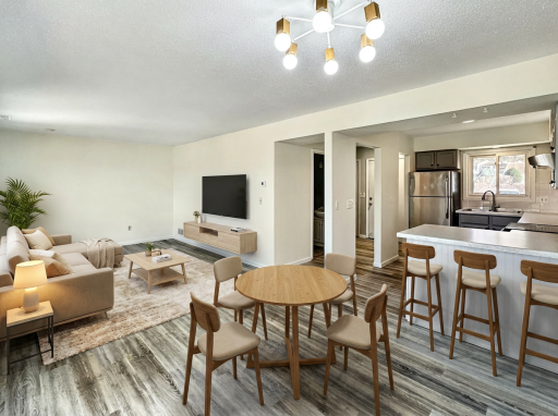 Living/Dining Room Virtually Staged