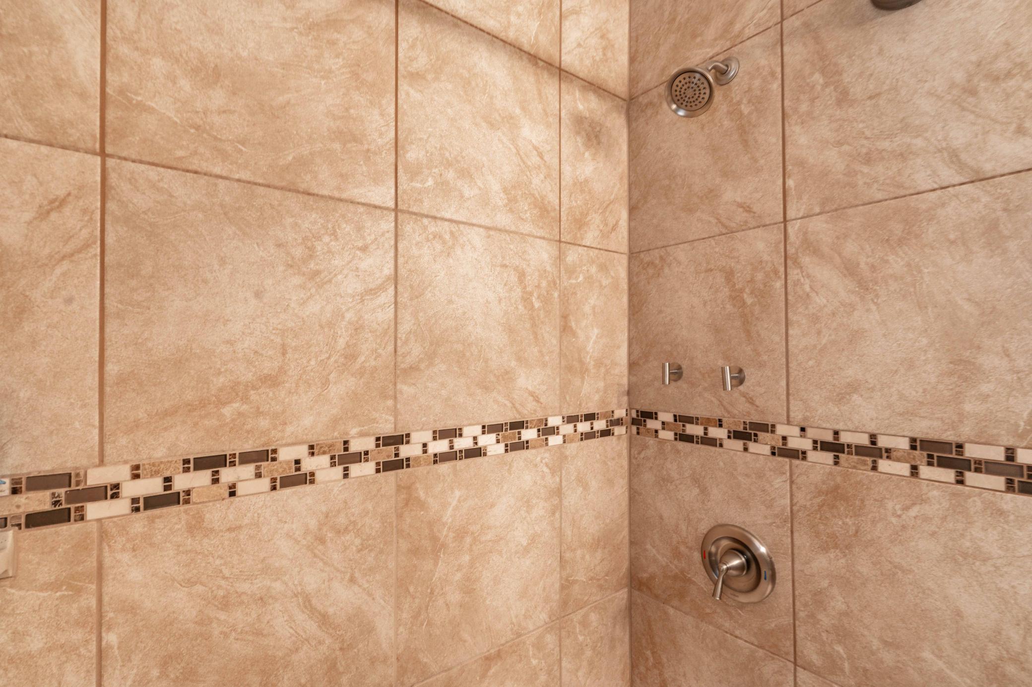 Main Floor Bath Tile work.