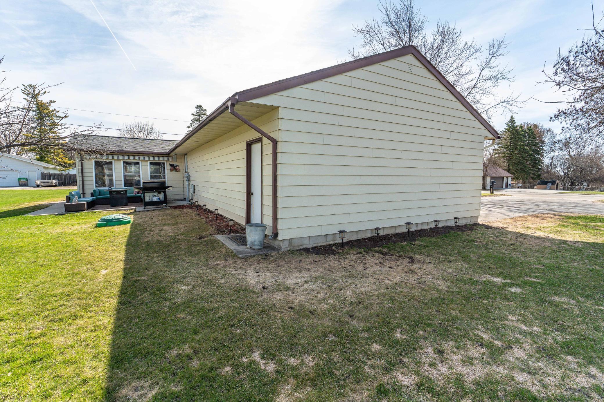 From the West - Back Door of Garage