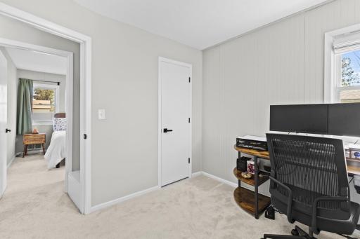 A great perspective showing the practical layout and ample storage available in this comfortable bedroom.