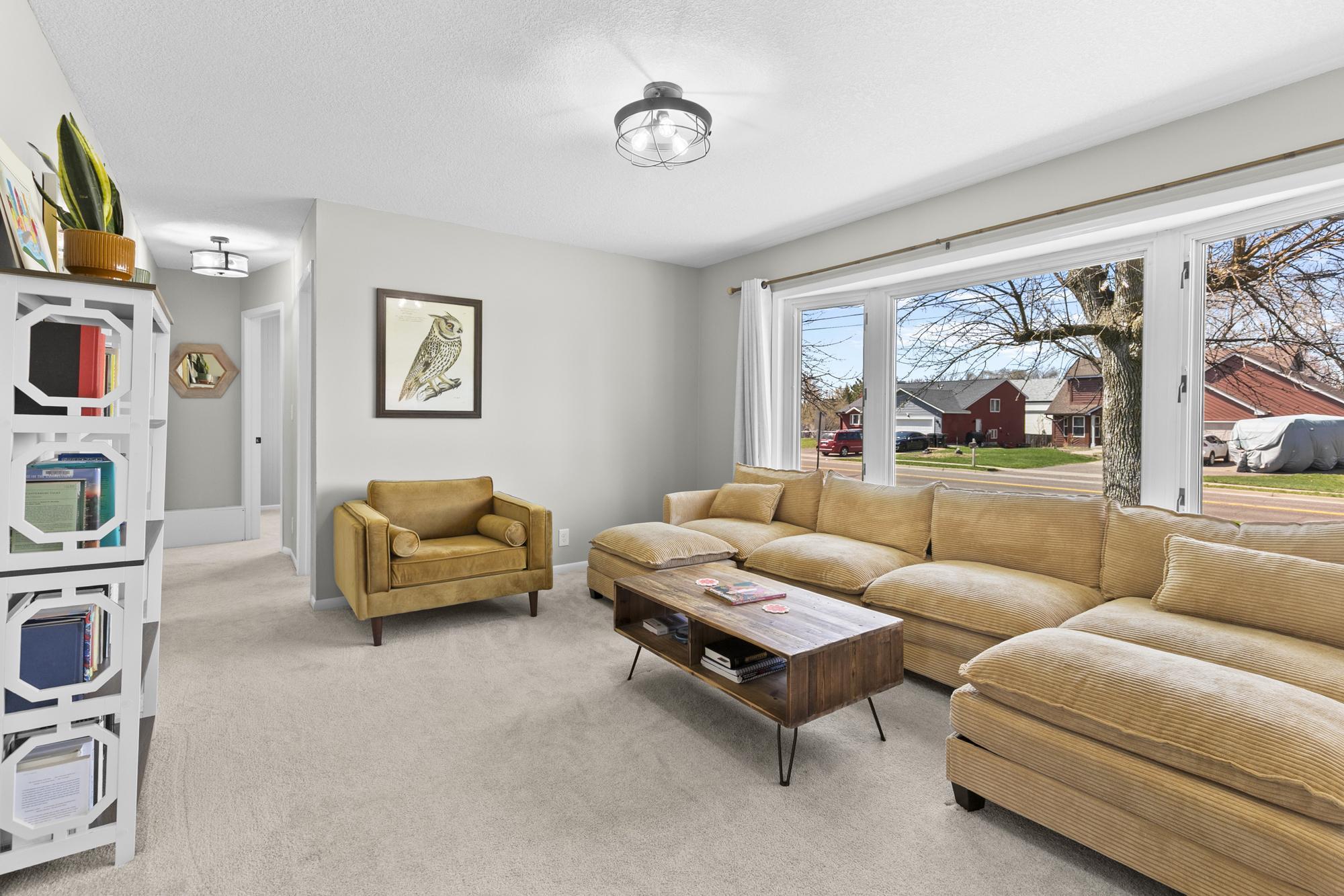 The open layout connects the main living space perfectly with the rest of the home.