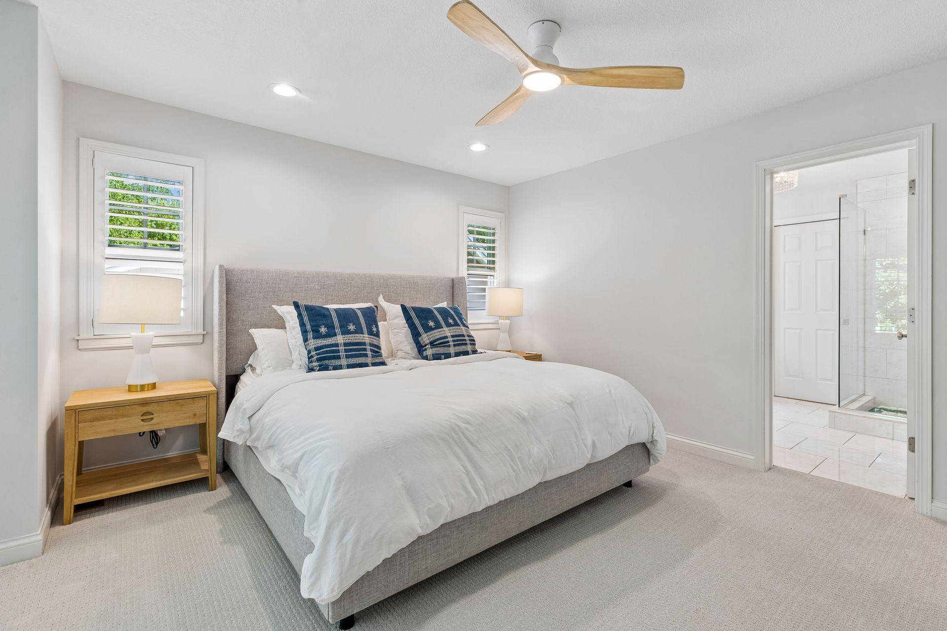 Large primary suite with luxurious ensuite bath and walk-in closet.