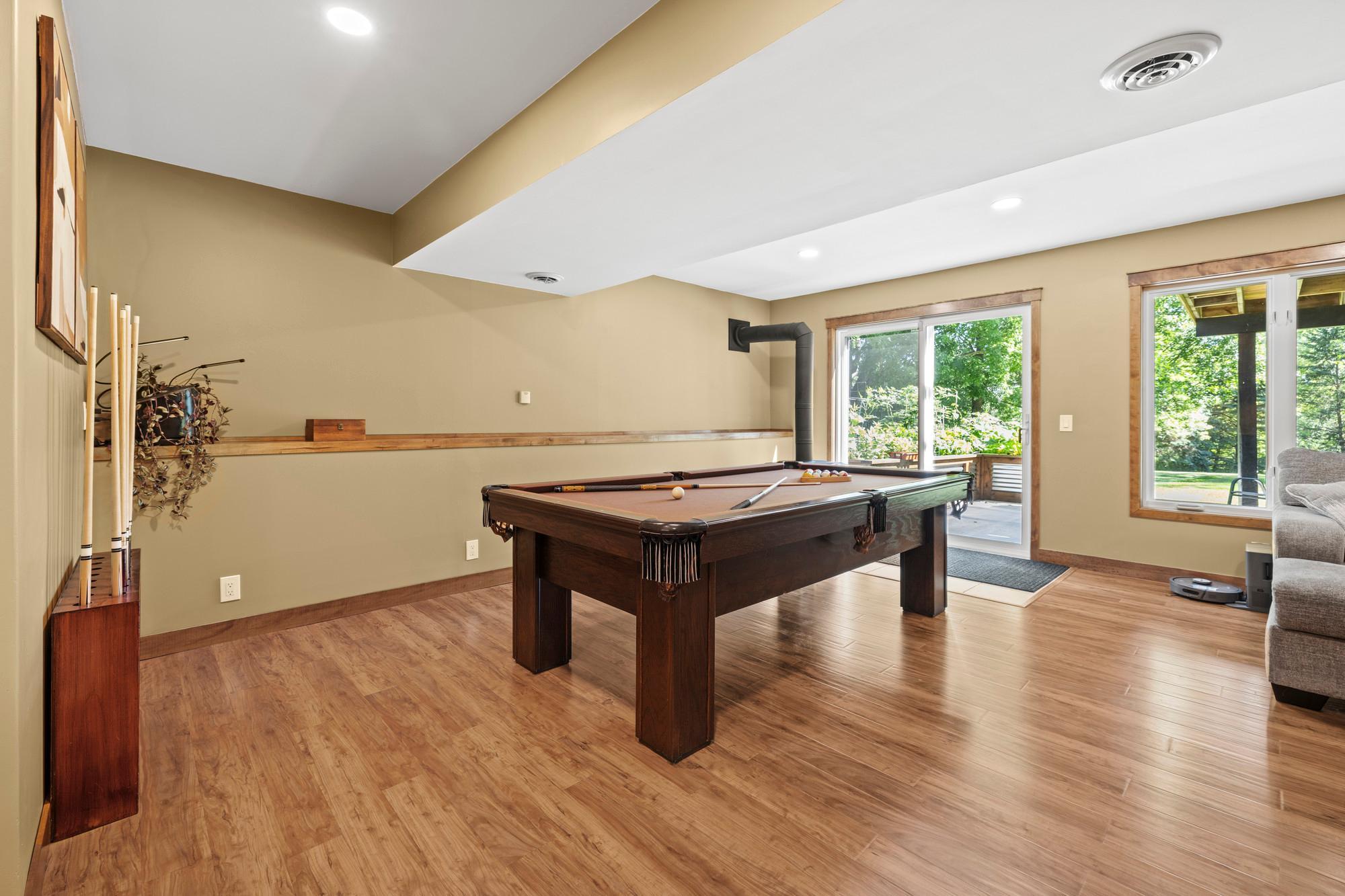 Pool table is included