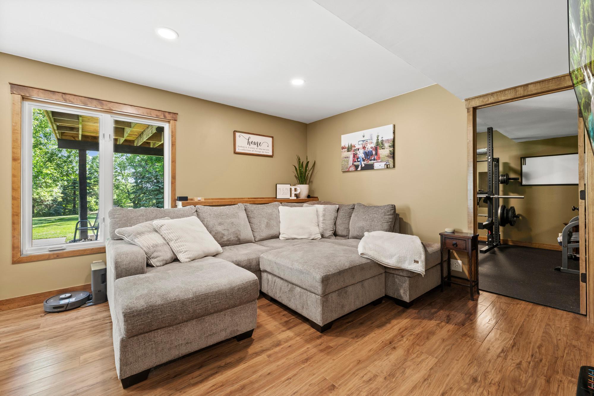 Basement family room