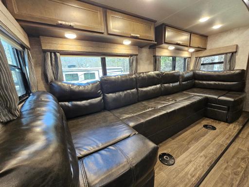 Flex space: living, dining & fold out sleeper!