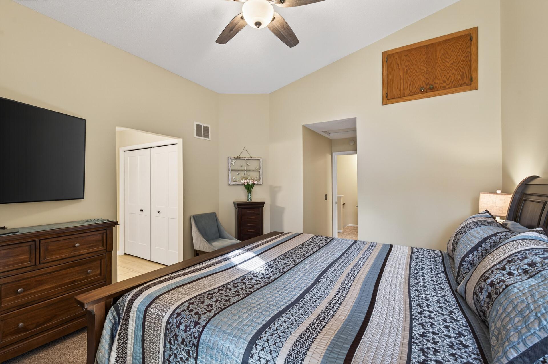 Owners suite with 2 generous size closets.