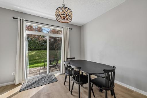 Dining Room With Direct Access to the Outdoor Patio