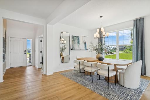 (Photo of model home, finishes will vary) The foyer.
