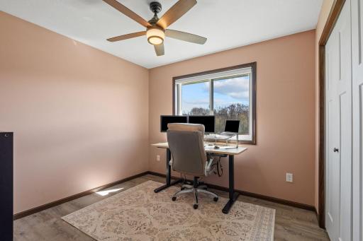 Upper level bedroom #3 currently being used as an office