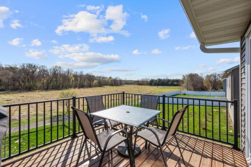 Enjoy dinner or your morning coffee on the deck while enjoying a gorgeous view