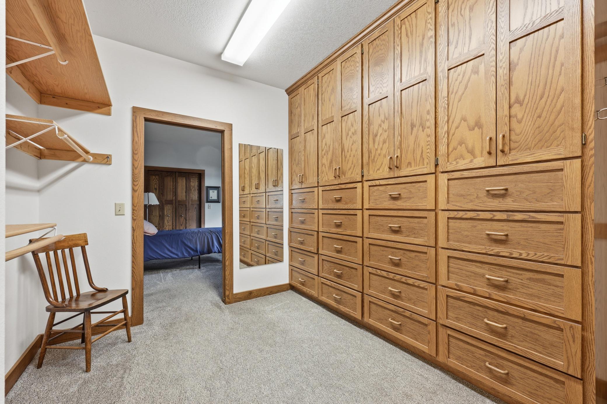 Primary closet