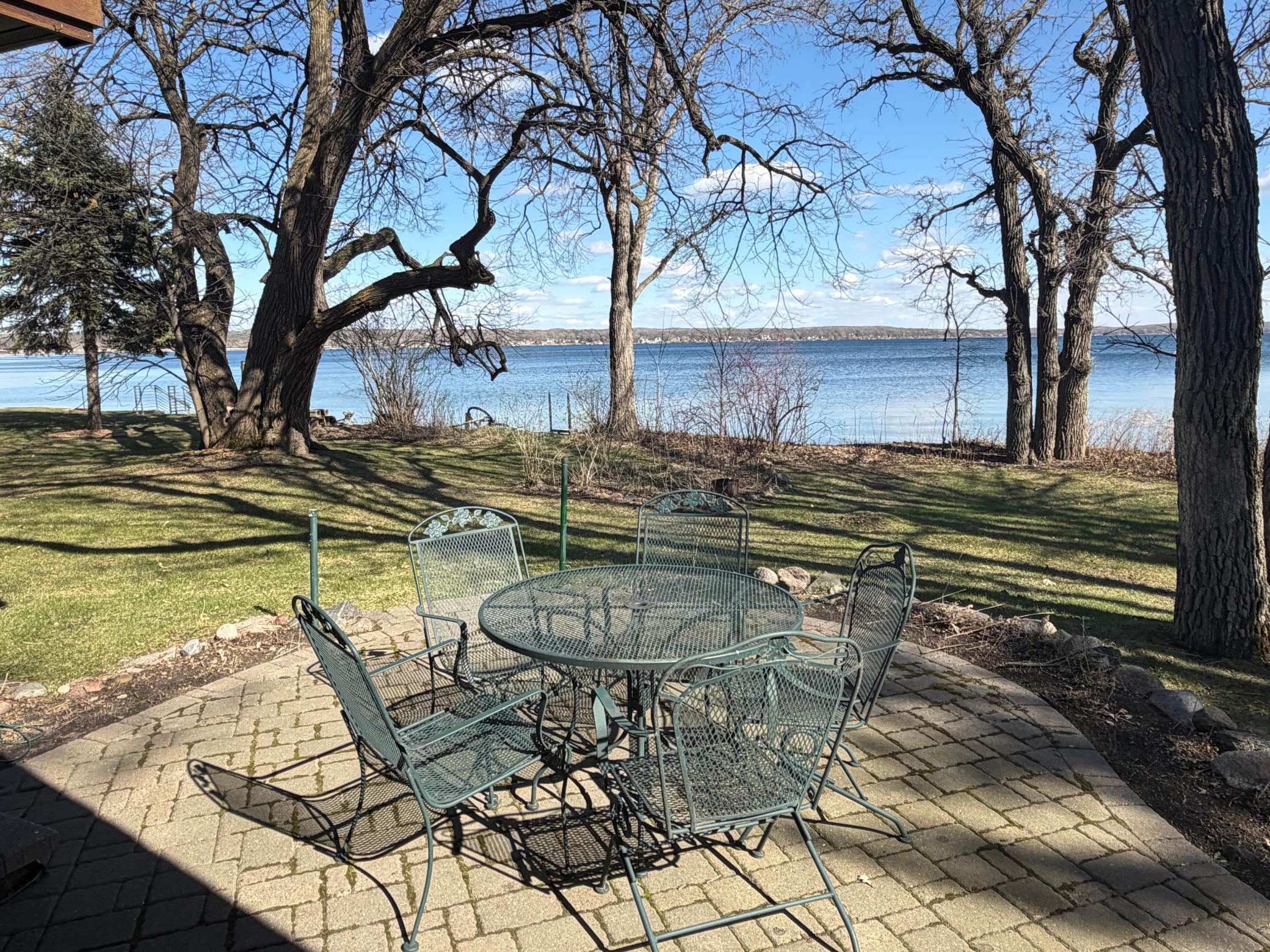Lakeside patio