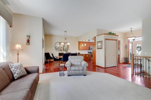 The modern open design is great for special gatherings.