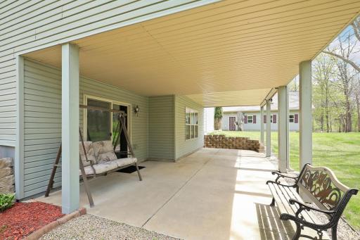 The lower level walkout leads to this wonderful covered 30 x 15 patio area. Just another spot to take in the private views.