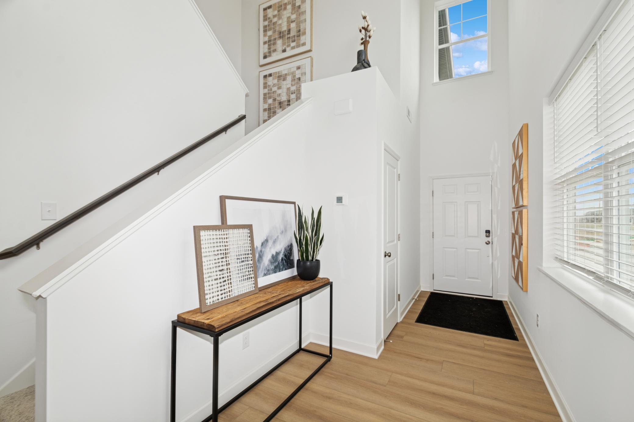 (Photo of model home, features will vary) High ceilings at the foyer of the home!