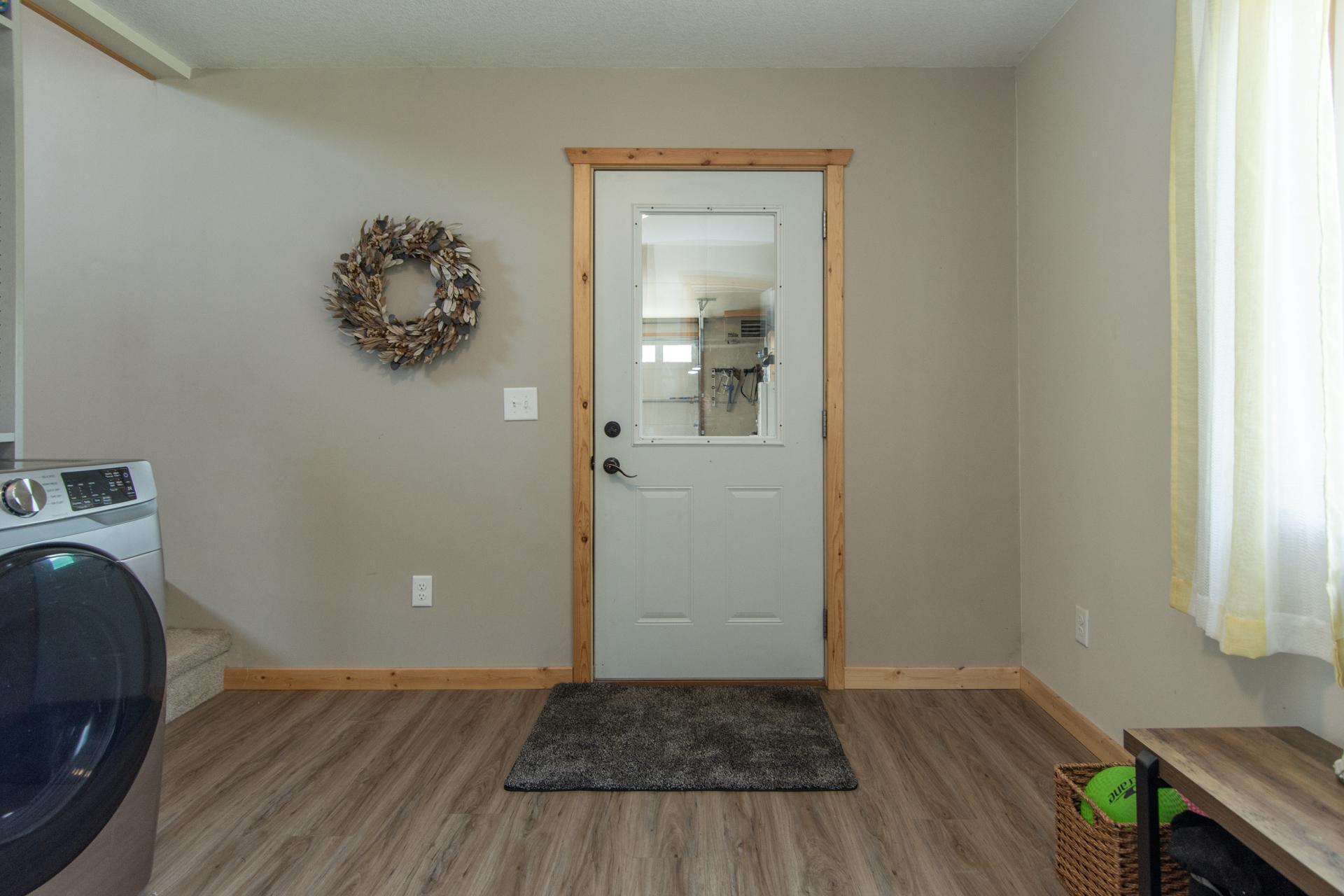 Door to attached garage