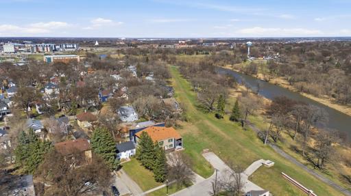 Aerial View - Near River & Pedestrian Path