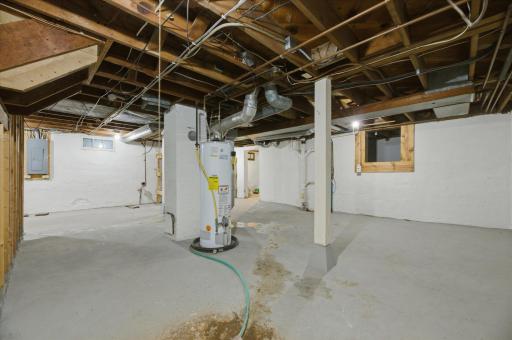 Minimal pooling of water in basement during spring/snowmelt season. Photo taken 5/18/26 captures this.