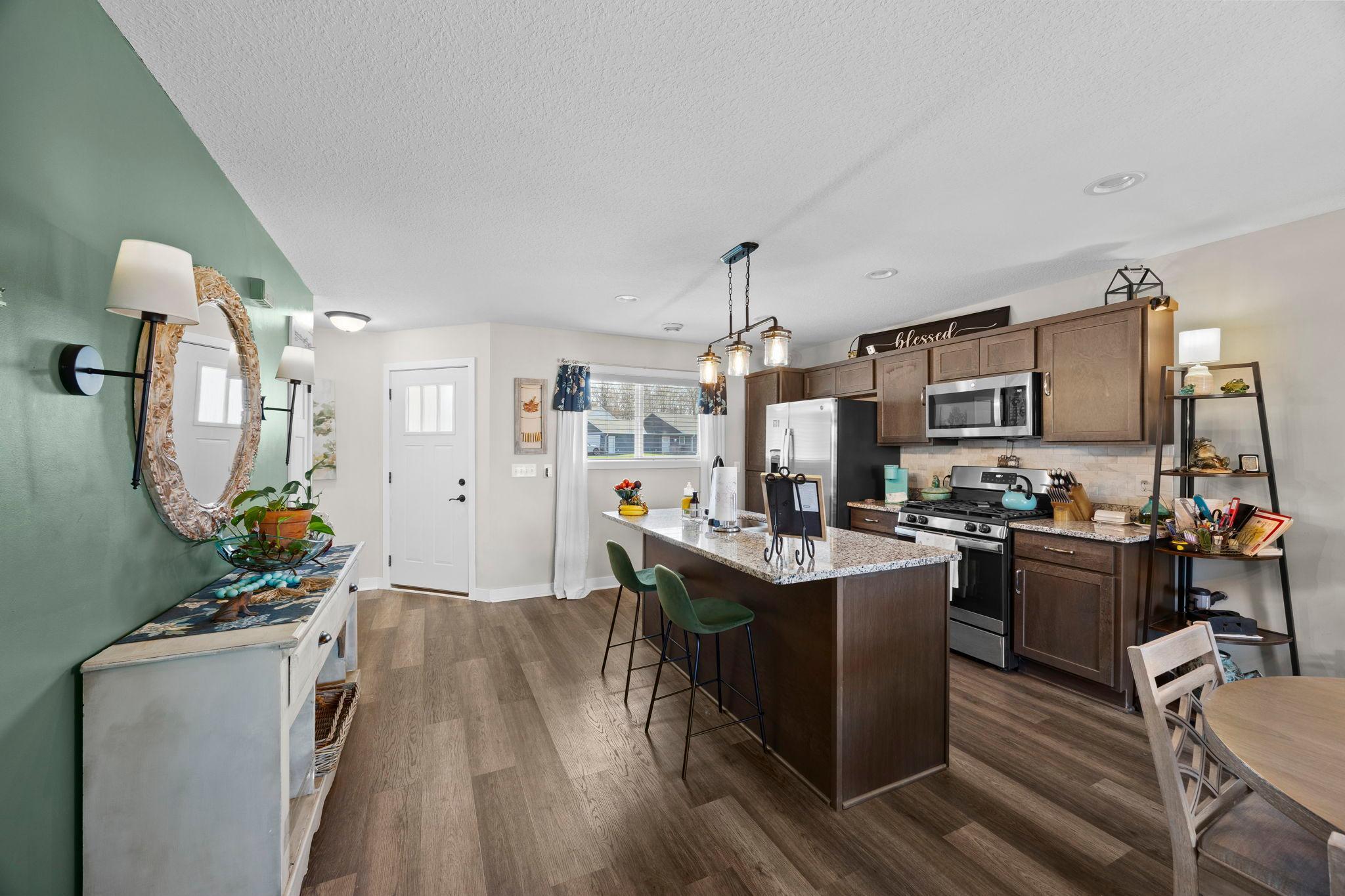 Front entry into the kitchen