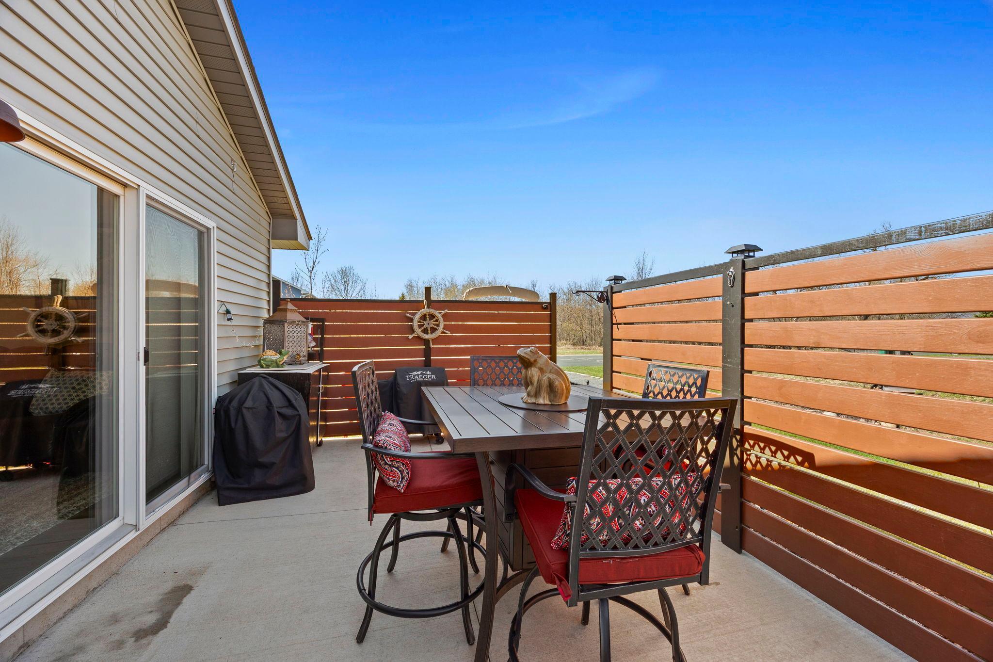 A great space for privacy and entertaining