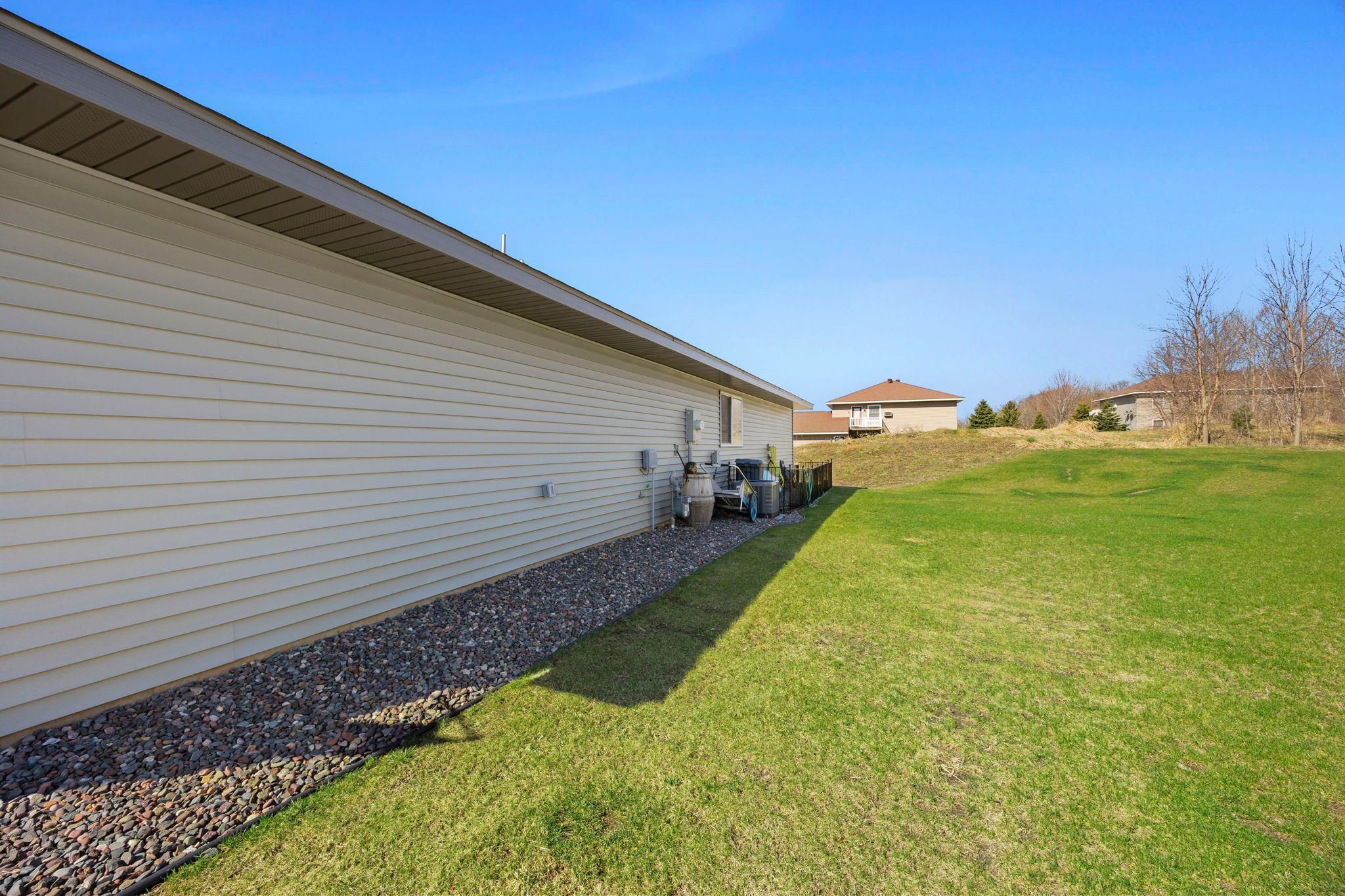 Back side of the home