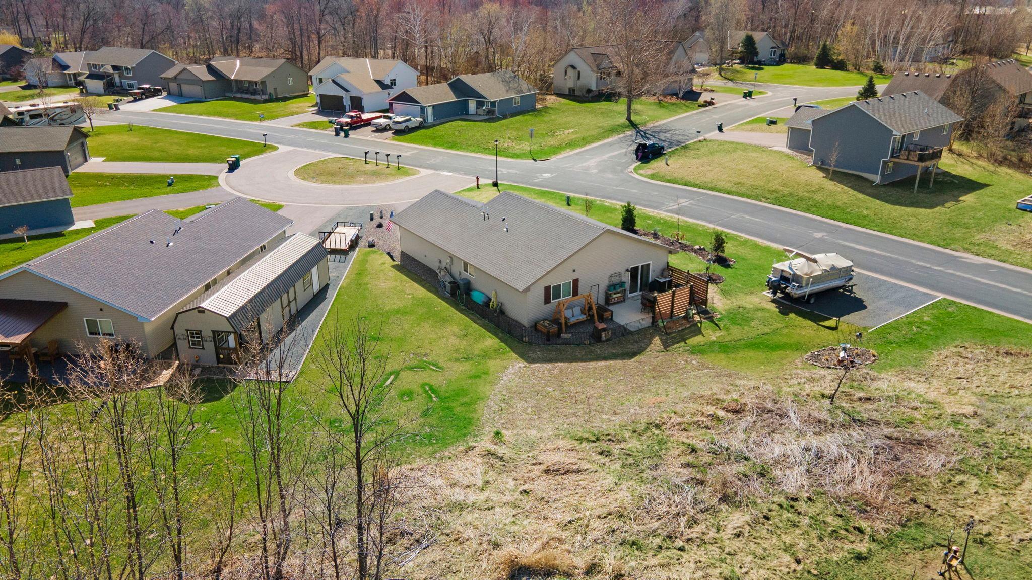 Back grass area will have wild flowers