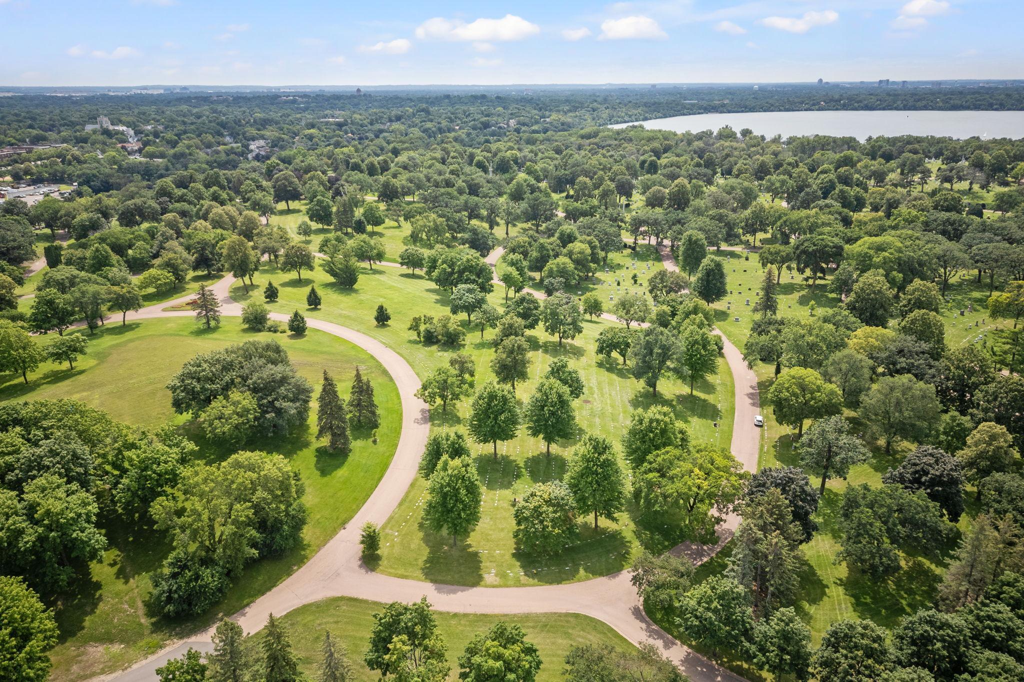 view from Lakewood to Lake Harriet