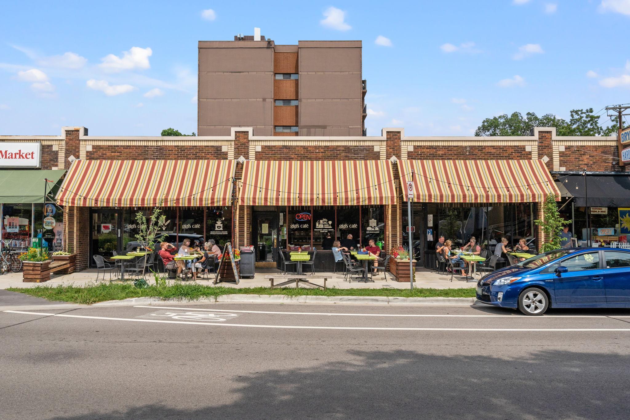 head east on 36th St to Gigi's Cafe, Our Kitchen, Bryant Hardware