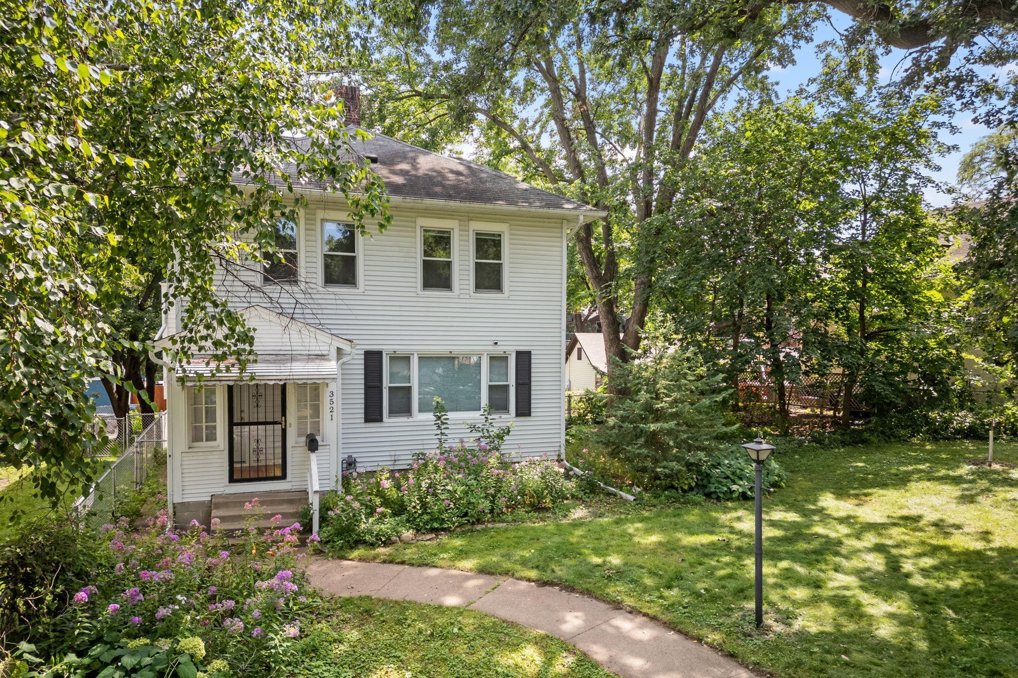 large double front yard