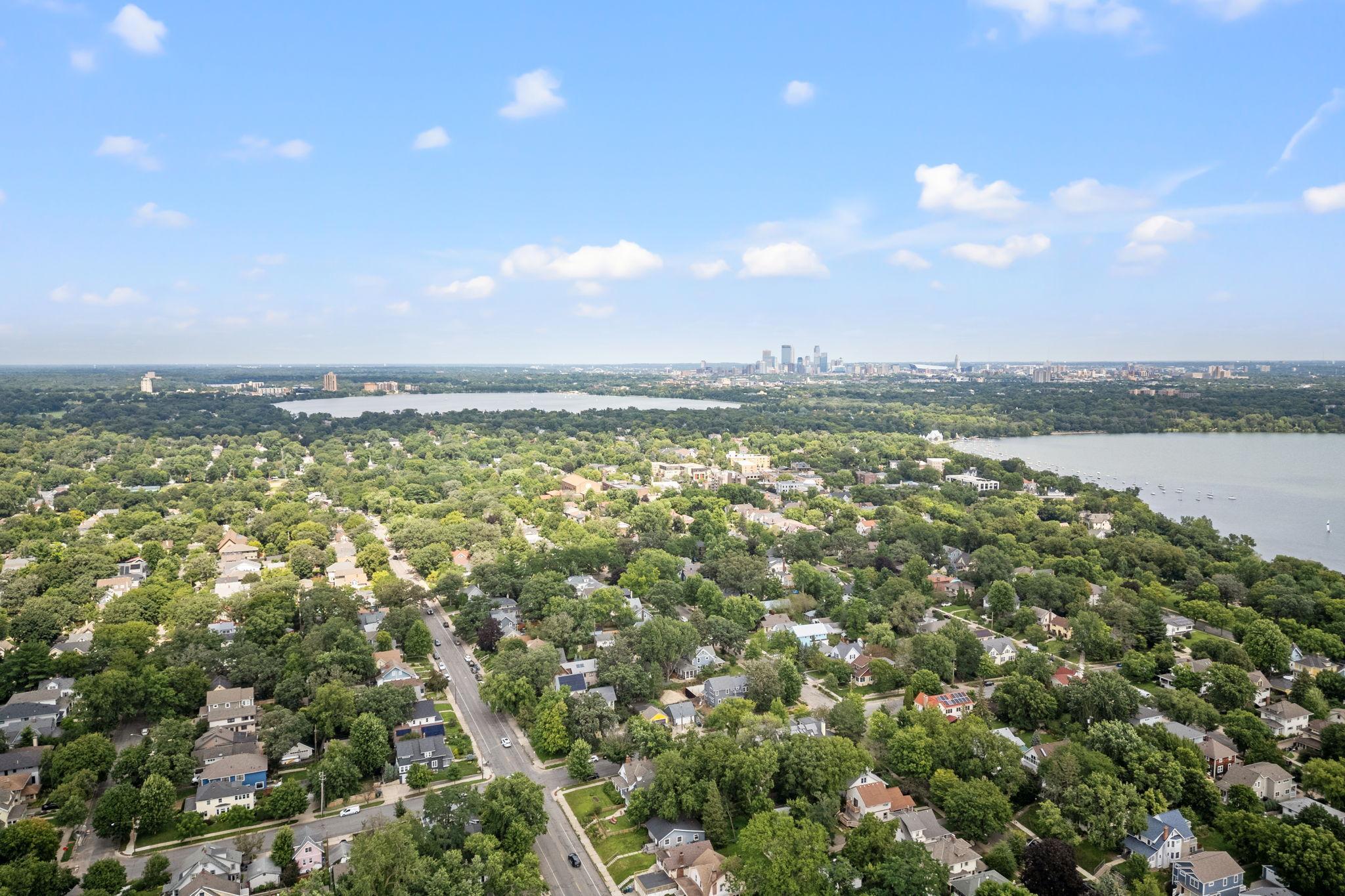 Enjoy quintessential chain of lakes living near Bde Maka Ska, Lake of the Isles, Lake Harriet, and a short distance from downtown