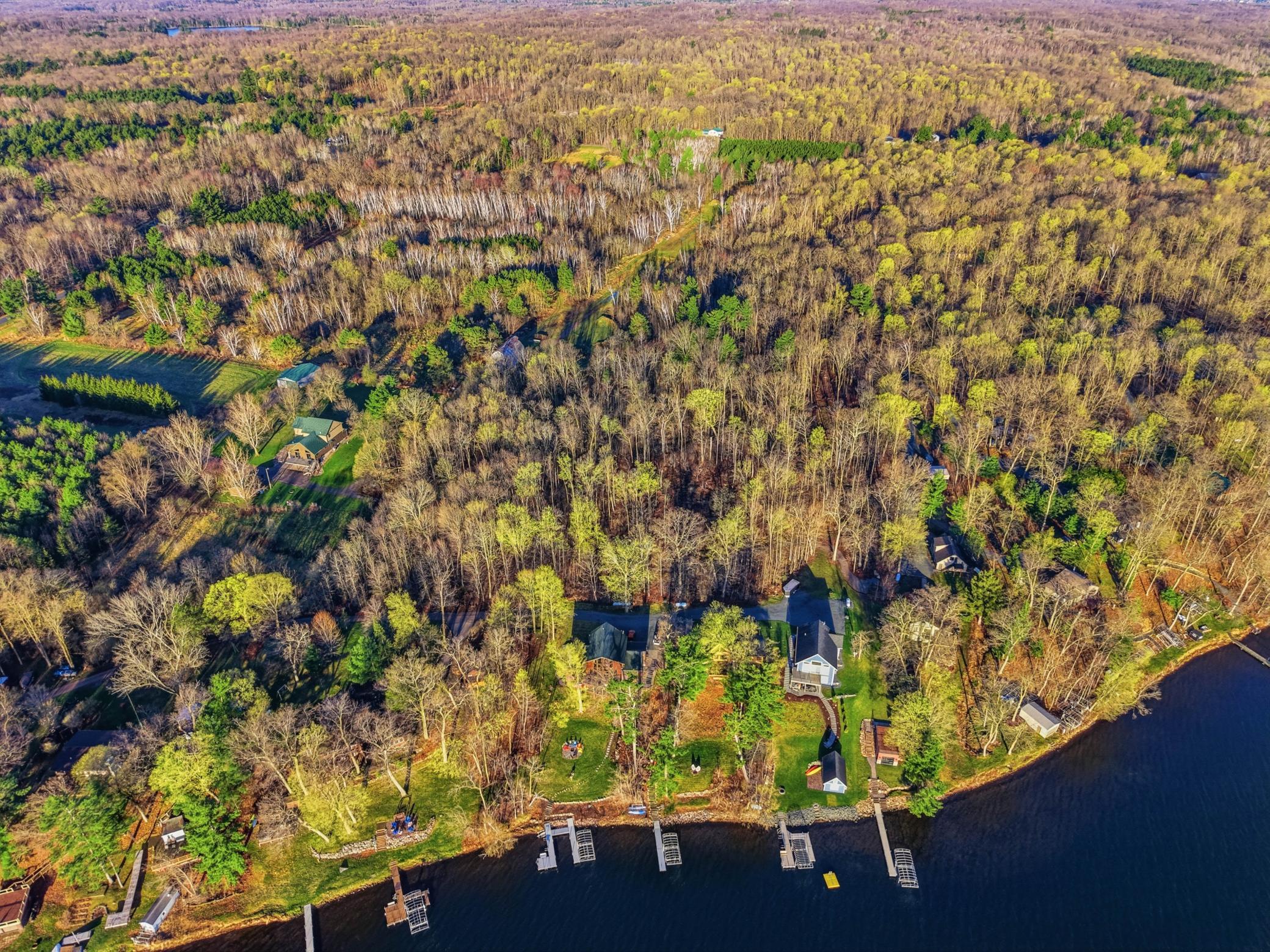 Enjoy a brand new boat house with a private dock and lift.
