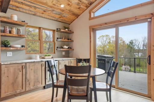 Step right on to your deck for dining al fresco.