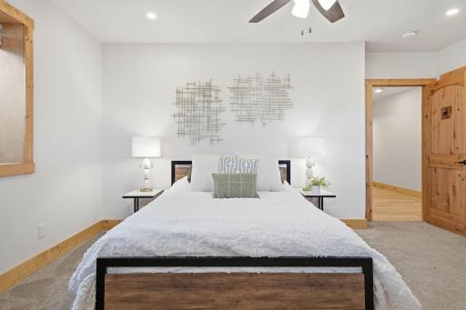 Lower level rooms are spacious and invite in plenty of natural light.
