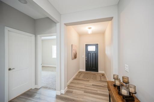 Entry - photo is of a staged model home with same floorplan