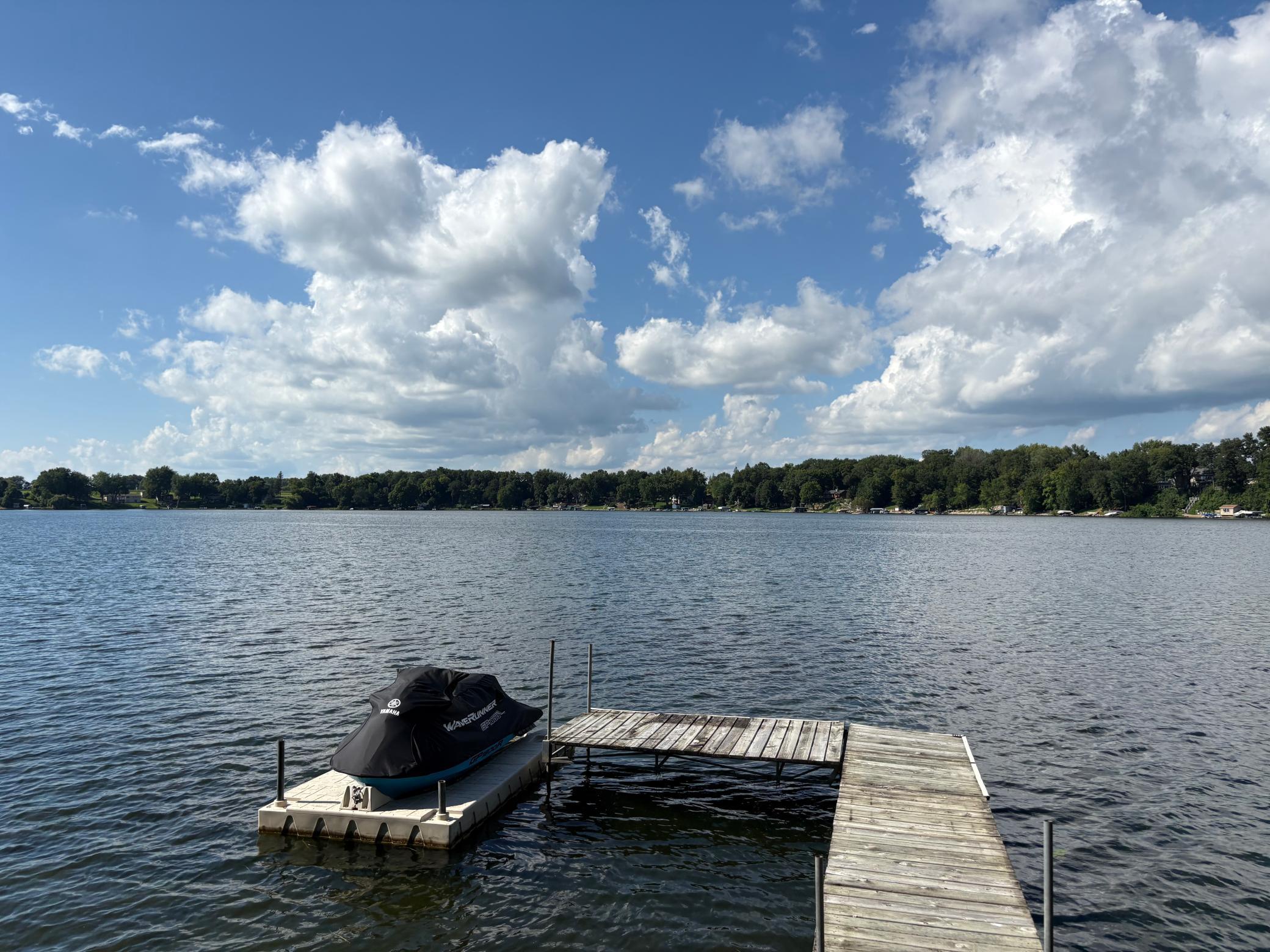 Maple lake has 13' water clarity and offers over 700 acres of water to enjoy your year round water activities.