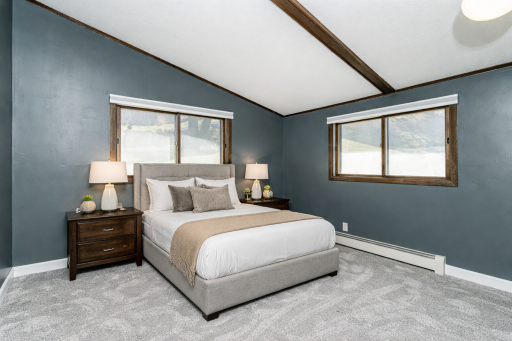 Staged second bedroom