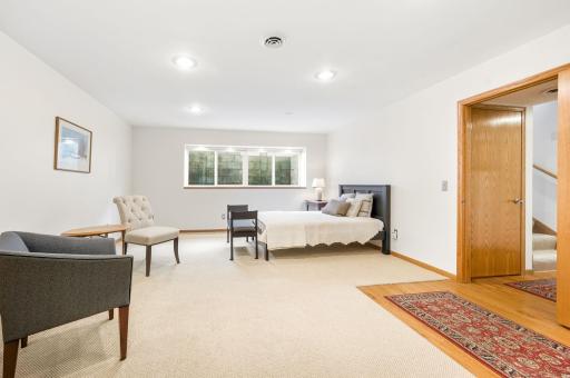 Lower level could double as a living room or private teen suite