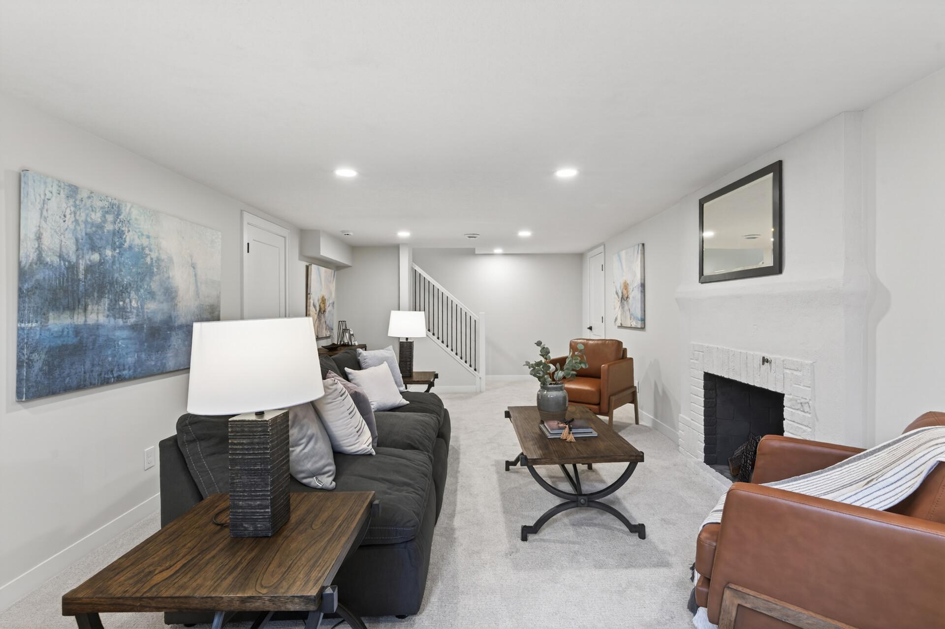 A separate flex room with new fitness flooring offers space for a home gym or hobbies, with the option to add an egress window for future bedroom use.