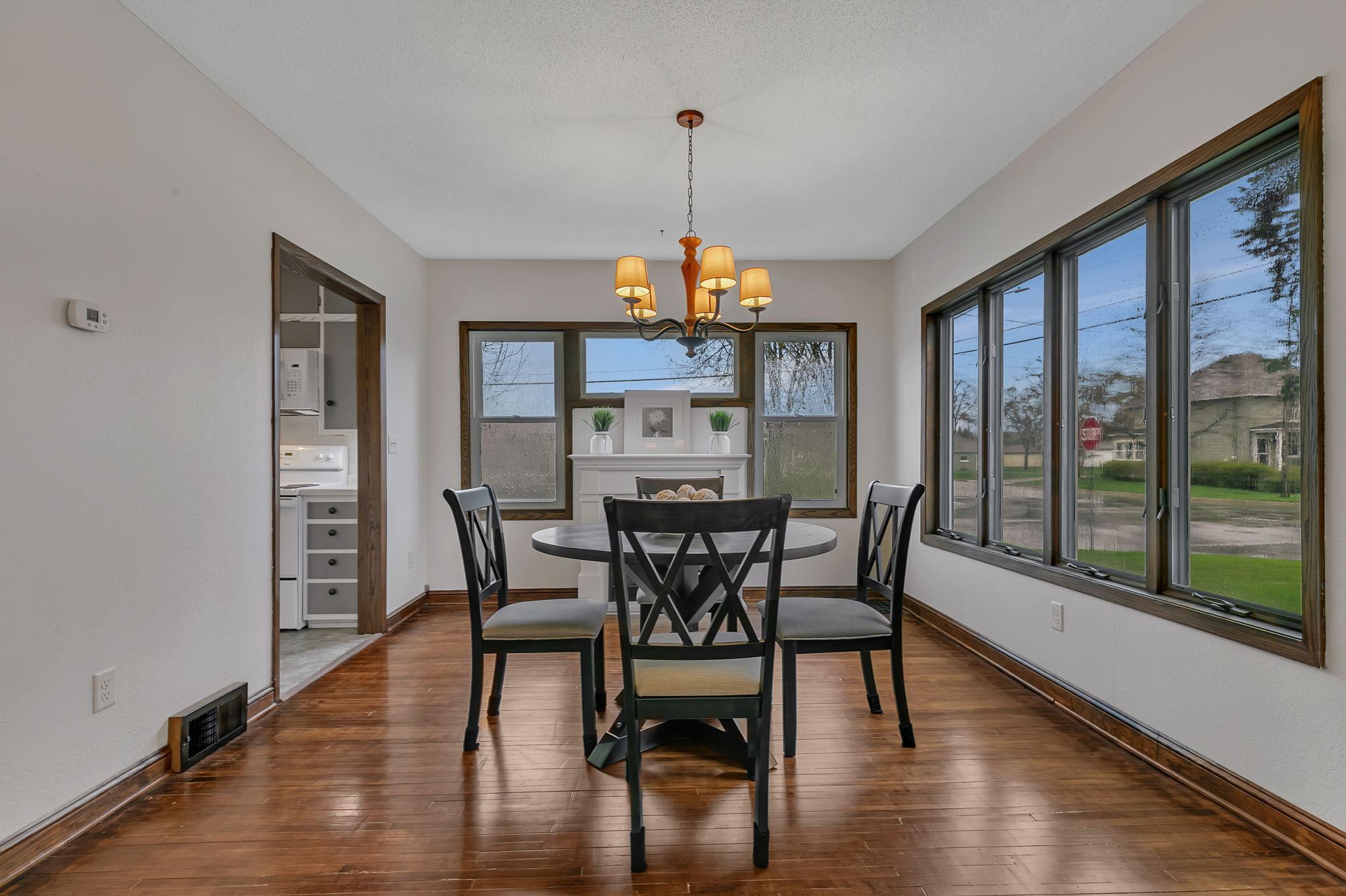 Dining Room with Large Picture Window