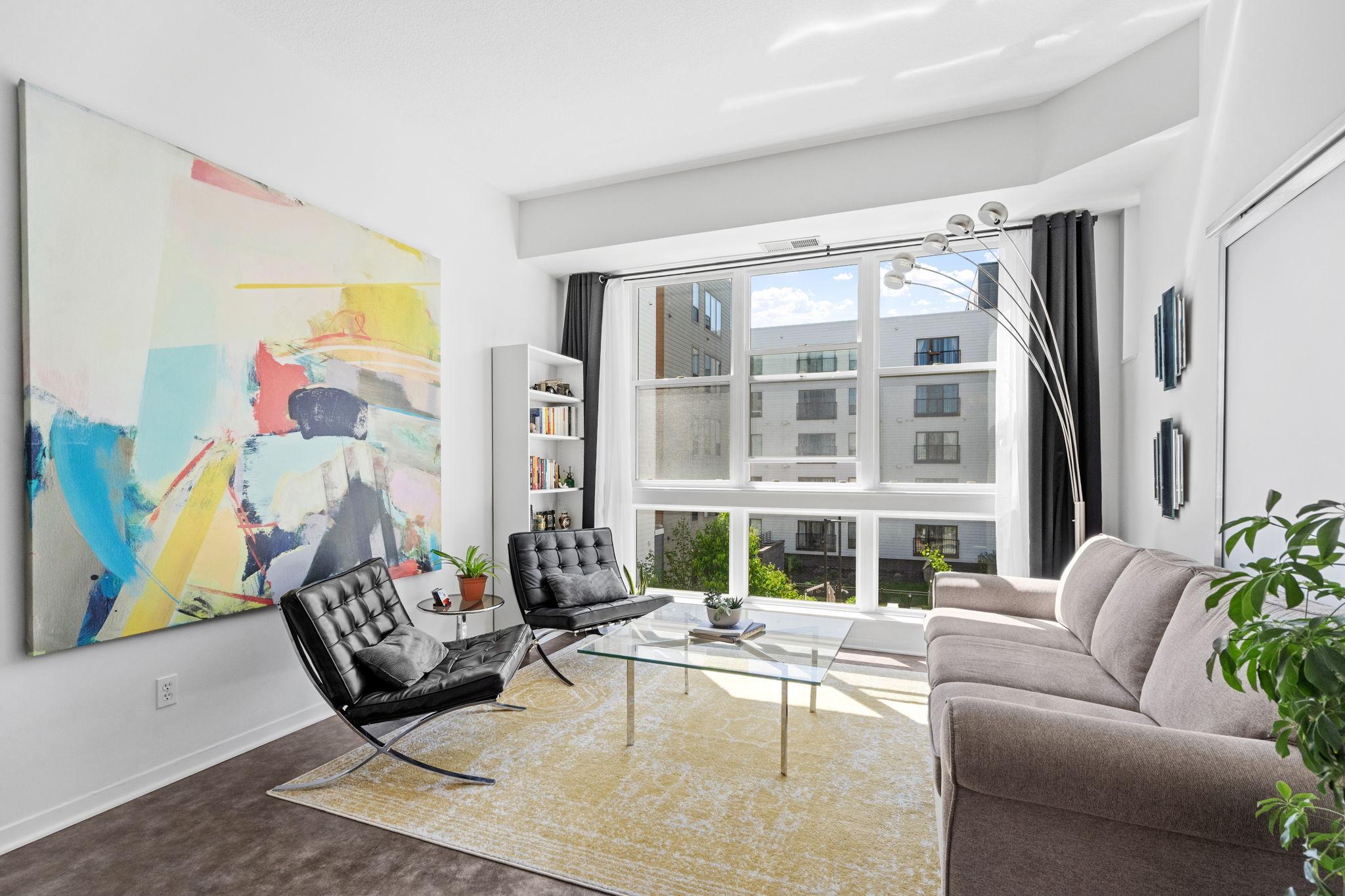 A tastefully modernized, lofted home.