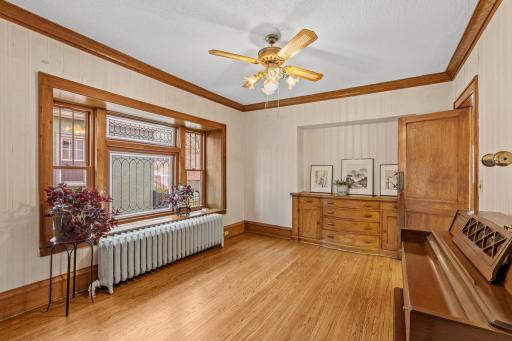 Elegant dining room is ready to enjoy special occasions with family and friends