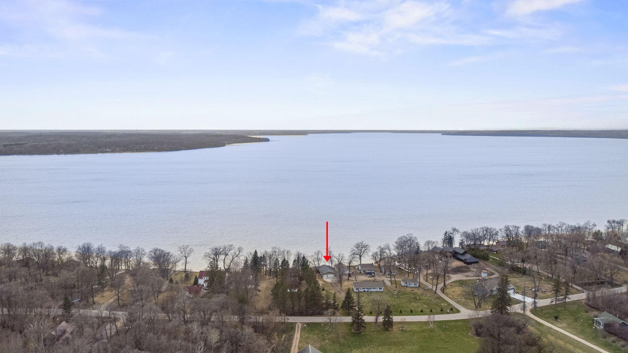 Beautiful long view to the west