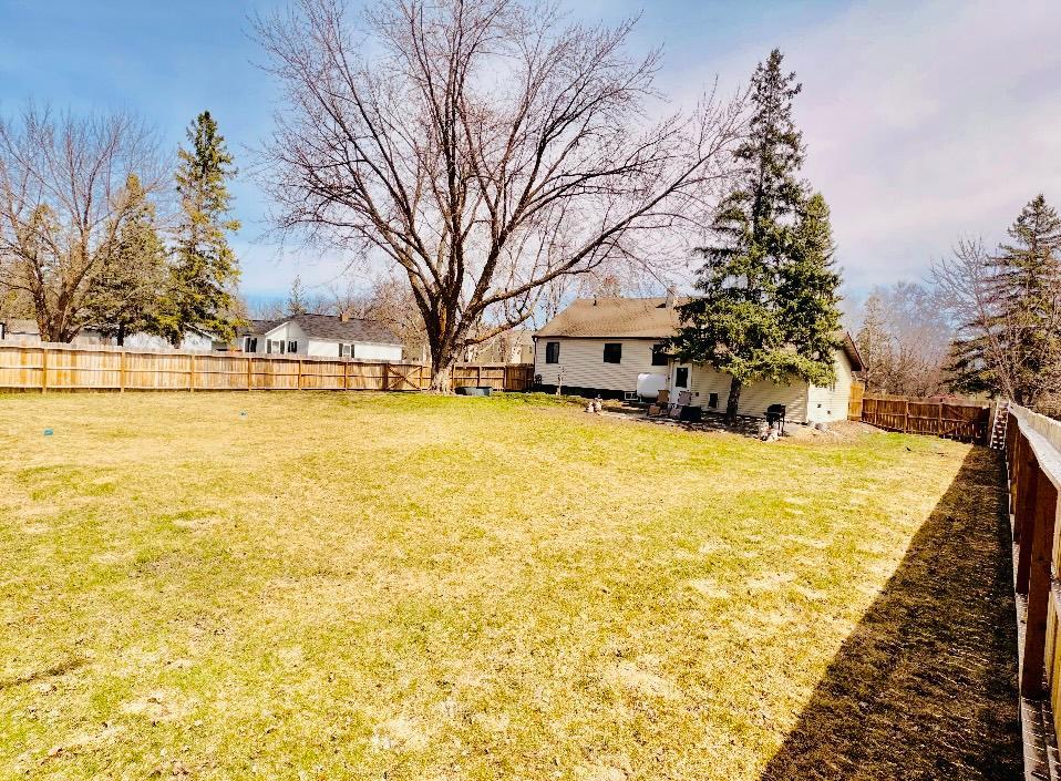 Huge fenced in back yard