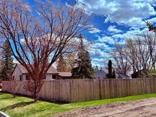 Full fenced in back yard