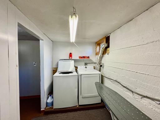 Basement laundry