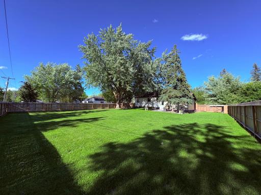 HUGE private back yard