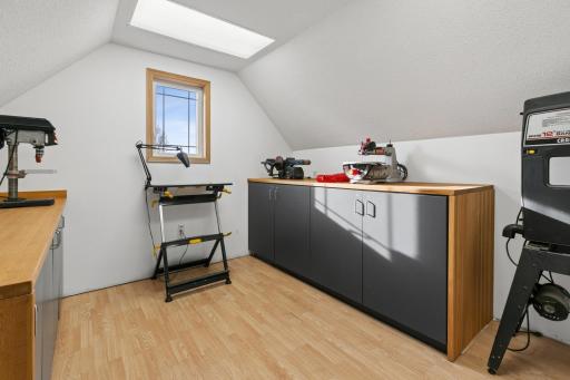 Workshop in Attic above the Garage