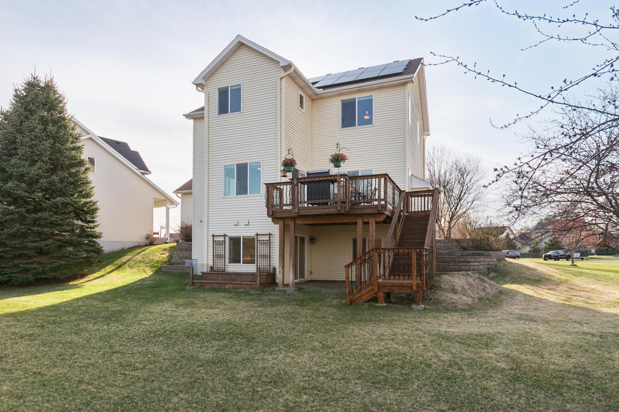 Solar Panels on Backside of the Home